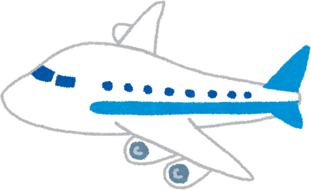 Illustration of a Cartoon Jumbo Jet Airplane